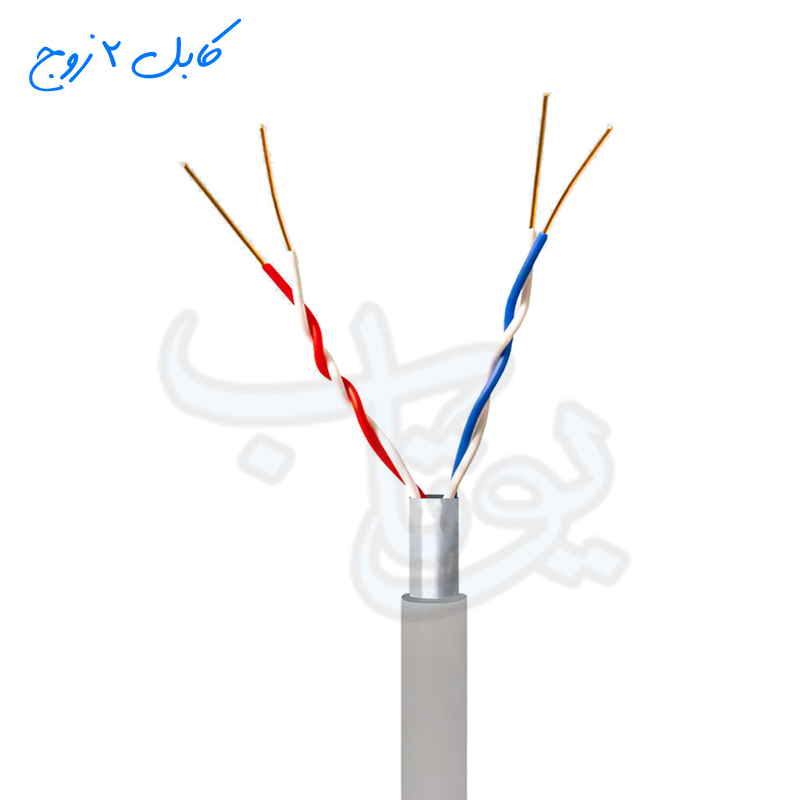  کابل 2 زوج هوایی0.6 تمام مس مازندران